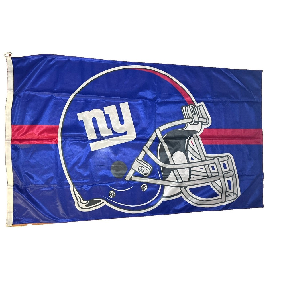 New York Giants NFL Football Flag Banner 3x5 Eli Manning Blue Red Double Sided